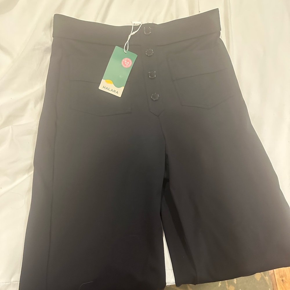 HALARA Black Straight Leg Pants